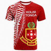 Kolisi Tonga Atele T Shirt Tongan Tribal LT12 Red - Polynesian Pride