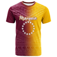 Custom Mangaia Cook Islands Pride T Shirt LT12 Unisex Yellow - Polynesian Pride