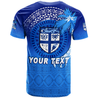 Custom Fiji Tapa Tribal Coconut Tree T Shirt LT12 - Polynesian Pride