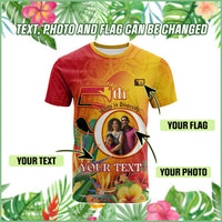 Polynesian Pride Papua New Guinea Independence T Shirt Custom Photo, Plumeria & Provinces Flags CTM14 - Polynesian Pride