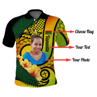 Custom Photo Vanuatu Indipendens Dei Polo Shirt Provinces Flag Long God Yumi Stanap CTM14 - Polynesian Pride