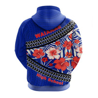 Waianae High School Zip up Hoodie Hawaiian Hibiscus Flowers LT20 - Polynesian Pride