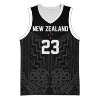 Custom Photo New Zealand Basketball Jersey Maori Moko Tribal Motifs CTM03 Unisex Multicolor - Polynesian Pride