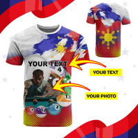 Custom Photo Philippines Pool Champion T Shirt The Art of Perfect Precision CTM03