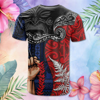 Custom Photo Aotearoa Samoa Toitu Te Tiriti T Shirt Honour the Treaty Te Tiriti Is Us