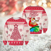 Custom Polynesian Sweatshirt Family Names Xmas Tree