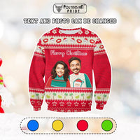 Custom Photo Polynesian Christmas Sweatshirt Funny Style CTM05 - Polynesian Pride