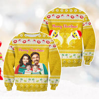 Custom Photo Polynesian Christmas Sweatshirt Funny Style CTM05 - Polynesian Pride