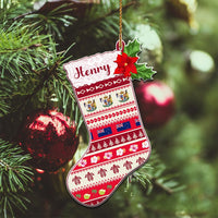 Custom Polynesian Countries Christmas Sock Ceramic Ornament CTM05 - Polynesian Pride