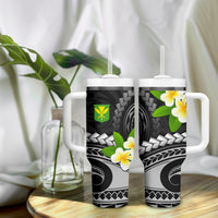 Custom AAPI Heritage Month Tumbler With Handle Polynesian Tribal Tattoo