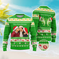 Custom Photo Polynesian Knitted Sweatshirt Beach Style
