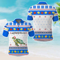 Custom Christmas Hawaii Symbols Polo Shirt Polynesian Tribal Pattern CTM05