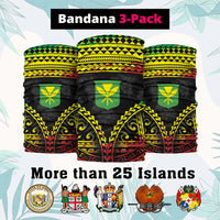 Custom Polynesia Neck Gaiter Coat Of Arms Polynesian Tribal Pattern CTM05 package One Size: 25*50cm Multicolor - Polynesian Pride