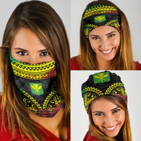 Custom Polynesia Neck Gaiter Coat Of Arms Polynesian Tribal Pattern CTM05 - Polynesian Pride
