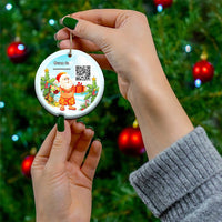 Custom Photo QR Code Polynesia Christmas Ceramic Ornament CTM05 - Polynesian Pride