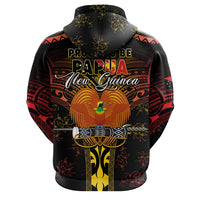 Custom Photo Papua New Guinea Provinces Hoodie Symbol Flag Sepik Blue Orchid Motifs CTM05 - Polynesian Pride