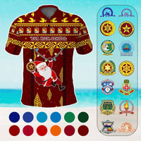 Custom Christmas Tonga Schools Polo Shirt Santa Claus Logo CTM05 Multicolor - Polynesian Pride