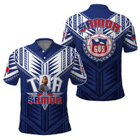 Custom Photo Toa Samoa Rugby Polo Shirt Samoan Pride With Tribal Pattern