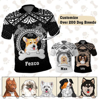 Custom Dog Polo Shirt With Polynesian Pattern CTM05 - Polynesian Pride
