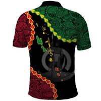 Vanuatu Independence Anniversary Custom Photo Personalized Polo Shirt Long God Yumi Stanap