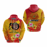 Custom Photo Papua New Guinea 50th Years Hoodie Hapi De bilong Indipendens Papua Niugini CTM09 - Polynesian Pride