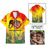 Custom Photo Papua Niugini Hapi 50th Indipendens Hawaiian Shirt Year of PNG 1975-2025