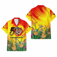 Custom Photo Papua Niugini Hapi 50th Indipendens Hawaiian Shirt Year of PNG 1975-2025 CTM09 - Polynesian Pride