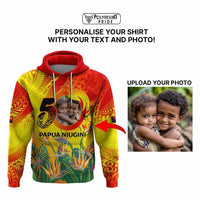 Custom Photo Papua Niugini Hapi 50th Indipendens Hoodie Year of PNG 1975-2025 CTM09 - Polynesian Pride
