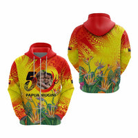 Custom Photo Papua Niugini Hapi 50th Indipendens Hoodie Year of PNG 1975-2025 CTM09 - Polynesian Pride