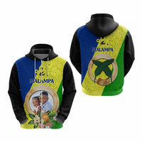 Malampa Province Custom Hoodie With Photo Vanuatuan Boar's Tusk Flag Multicolored CTM09 - Polynesian Pride