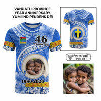 Custom Photo Tafea Province T Shirt Vanuatu Yumi Indipendens Dei