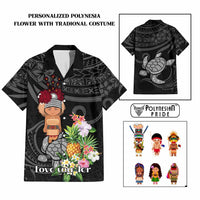 Custom Polynesian Traditional Costume Hawaiian Shirt Tropical Flower