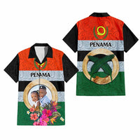 Penama Province Custom Hawaiian Shirt With Photo Vanuatuan Boar's Tusk Flag Multicolored CTM09 - Polynesian Pride