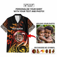 Custom New Zealand Hawaiian Shirt Aotearoa Symbols with Maori Fern Reggae Arty Color CTM09 - Polynesian Pride
