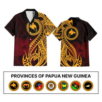 Custom Provinces of Papua New Guinea Hawaiian Shirt Bird of Paradise Polynesian Tribal CTM09 Multicolor - Polynesian Pride