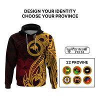 Custom Provinces of Papua New Guinea Hoodie Bird of Paradise Polynesian Tribal - Polynesian Pride