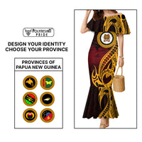 Custom Provinces of Papua New Guinea Mermaid Dress Bird of Paradise Polynesian Tribal CTM09 - Polynesian Pride