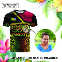 Custom Photo Vanuatu 1980 T Shirt Yumi Yumi Yumi Independence Anniversary