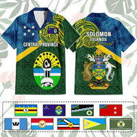 Custom Solomon Islands Provinces Hawaiian Shirt Coat Of Arms With Flag Unique Version
