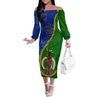 Vanuatu Malampa Province Matching Hawaiian Shirt and Dress Turtle Sand Drawing Unique Tapa LT14 No Shirt Green - Polynesian Pride