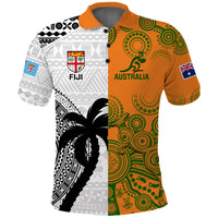 Fiji And Australia Rugby Polo Shirt World Cup 2023 Together LT14