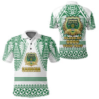 Custom Saineha Tonga Polo Shirt Tattoo Style Special Class of LT16 Unisex Green - Polynesian Pride