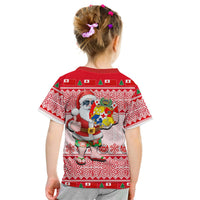 Tonga Christmas T Shirt Kid Cool Santa Claus LT6 - Polynesian Pride