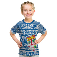 Fiji Polynesian T Shirt Kid Fijian Tapa Pattern LT13 Youth XL Size14 - Polynesian Pride