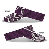 Aloha Hawaii Kalo Pikake Lei Sun Visor Cap Chest Tattoo Purple Hawaiian Pattern LT14 - Polynesian Pride