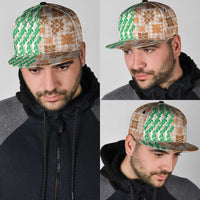 Aloha Hawaii Palaka Tuberose Lei Snapback Cap Hawaiian Quilt Seamless Style - Polynesian Pride