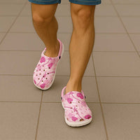 Anthurium Pikake Ti Leaf Palaka Clogs Shoes Pink Version