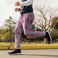 Anthurium Pikake Ti Leaf Palaka Jogger Pants Pink Version