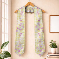 Anthurium Plumeria Lei Pastel Graduation Stole Yellow Hawaiian Splendid Palaka