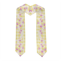 Anthurium Plumeria Lei Pastel Graduation Stole Yellow Hawaiian Splendid Palaka